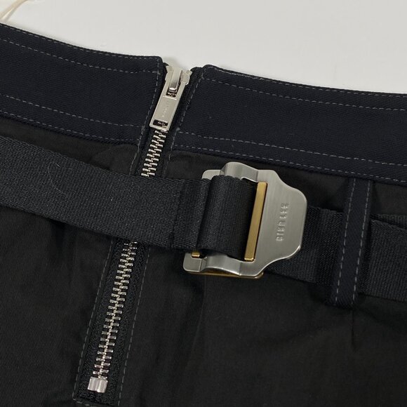 DION LEE Black Cotton 'Utility' Cargo Mini Skirt - Picture 8 of 9